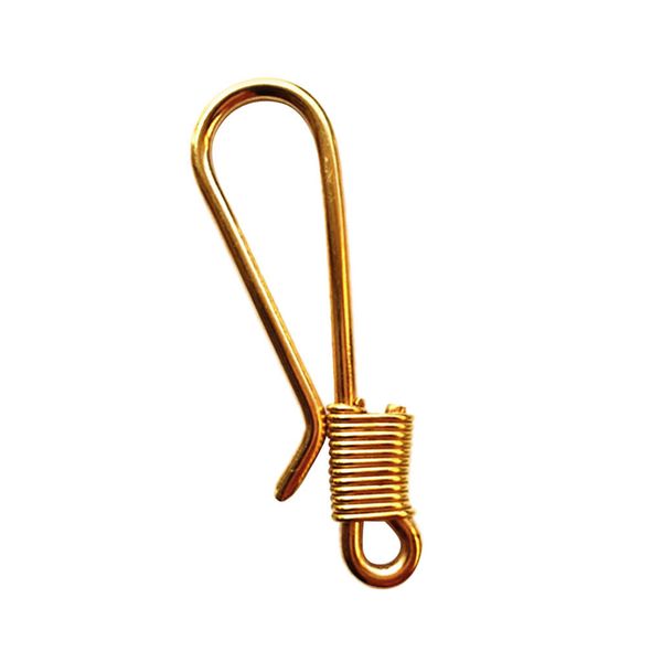 

portable compact 88mm brass clip hook backpack belt keychain diy accessories
