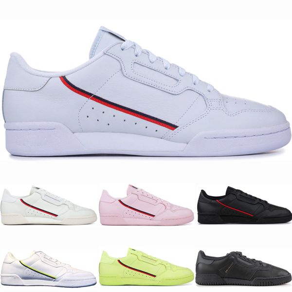 

Men Women Kanye West Calabasas Powerphase Grey Continental 80 Casual Shoes 80s mens Aero Blue Core Black OG White Sports Sneakers 36-45