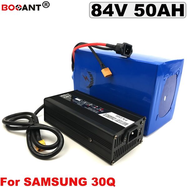 84 V 50AH E-bisiklet Lityum Pil 3500 W 5000 W 7000 W Motor için 84 V Elektrikli bisiklet Lityum iyon Pil + 5A Şarj Ücretsiz Kargo