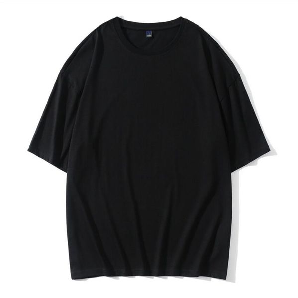 

2020 new fn1682036 summer new men t shirt casual short sleeve o-neck 100% cotton t-shirt men white black tee shirt