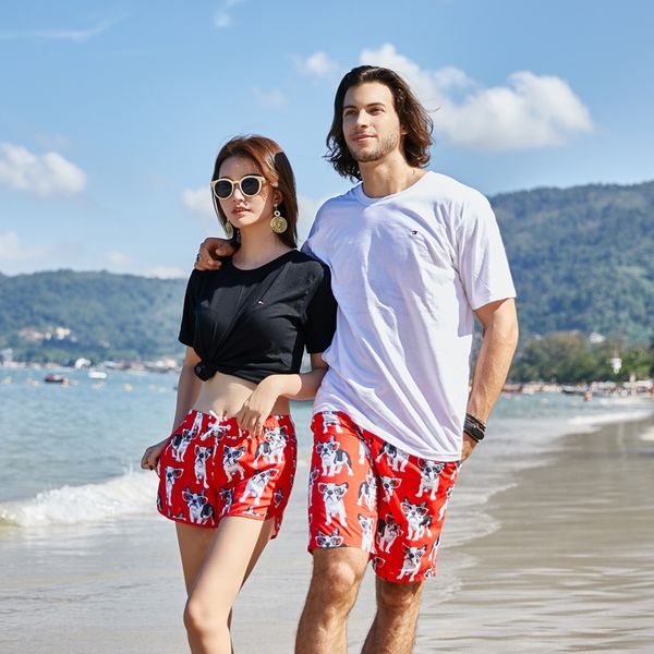 

361 summer beach shorts women vocation casual sport swimwear short pants couple beach board shorts pool surfing trunks
