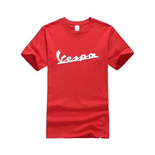 

новые мужские vespa футболка fun vespa футболка 100% хлопок летом с коротким рукавом круглый шеи мужские футболки из чистого хлопка случайны, White;black