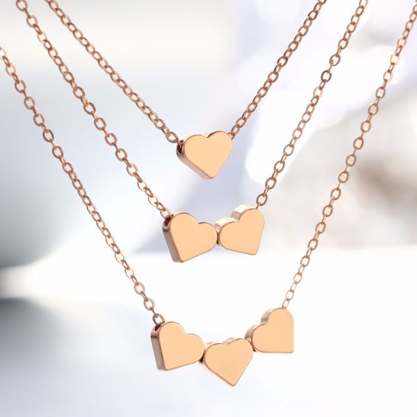 

bxw fashion jewelry jewelry new bohemia beach style heart pendant 3 layer chain necklace gift women's girls, Silver