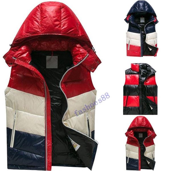 

2020 year 90% duck down jackets men white duck down vests mens winter coats vests men vest, Black;white