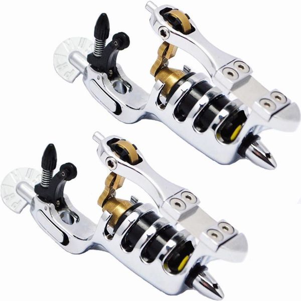 

professional titanium frame rotary motor tattoo machine silver liner & shader supply