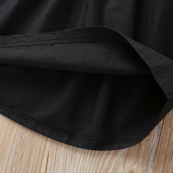 

европа и америка горячие продажи детской одежды летний костюм для девочек черно белый с рисунком холтер топ топики в полоску trouse, White