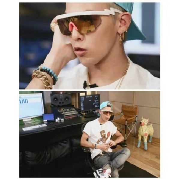 

cross-border personality large frame sunglasses uv protection conjoined outdoor cycling colorful sunglasses, White;black