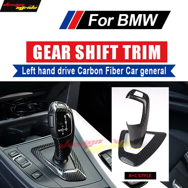 

for all 4-series left hand drive carbon car genneral gear shift knob cover f32 f33 f36 f82 f83 420i 428i 435i 440i a+c style