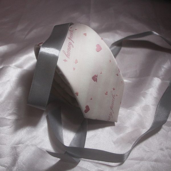 

1.6 encore original sweetheart peach peach jk uniforms shirt with small things dark lines jacquard tie bow tie, Blue;purple