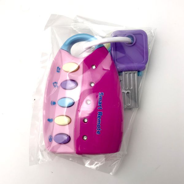 

children model remote-control automobile key lock toy light combination music infant early childhood educational toy