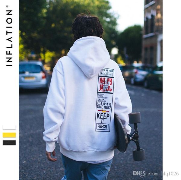 

designer men hoodie mens chinese style letter print sweatshirt luxury long sleeved youth thicken warm streetwear, Black