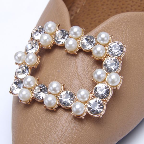 2019 Crystal Shoe Clip Decoration Faux Pearl Shoe Clips Bridal
