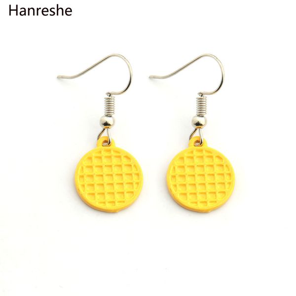 

stranger things eggo earrings eleven waffle earrings american thriller tv series sliver earrings for women party, Silver