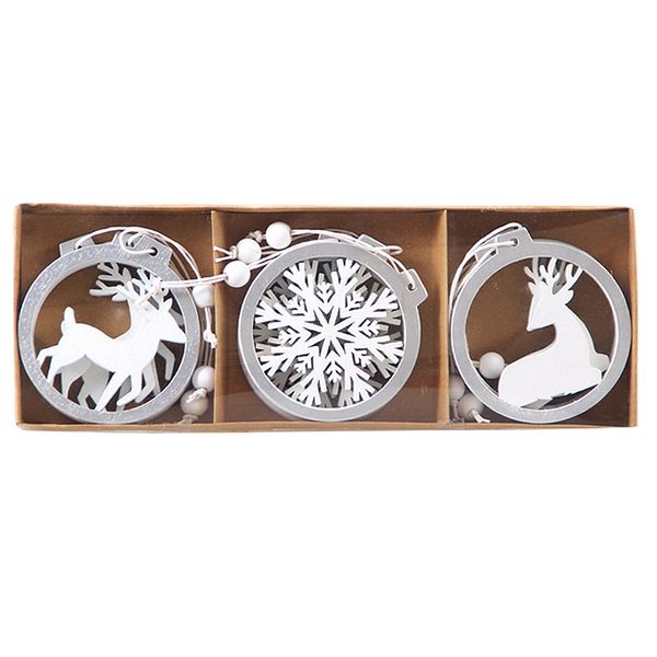 

1set diy creative wooden printed christmas pendants decorations colorful wood crafts christmas tree jewelry party home decor