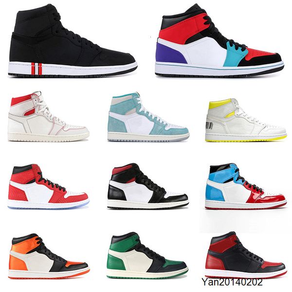 

2020 new mens basketball shoes 1s obsidian unc fearless phantom turbo green 1 backboard phantom gym red sport sneaker trainer 5.5-12