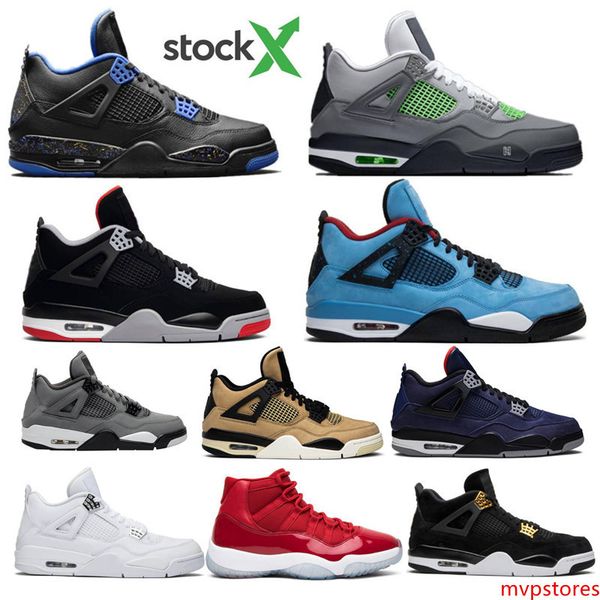 

2020 bred neon what the 4 4s iv loyal blue cactus jack cool grey mens basketball shoes white cement 11 11s concord space jam sport sneakers