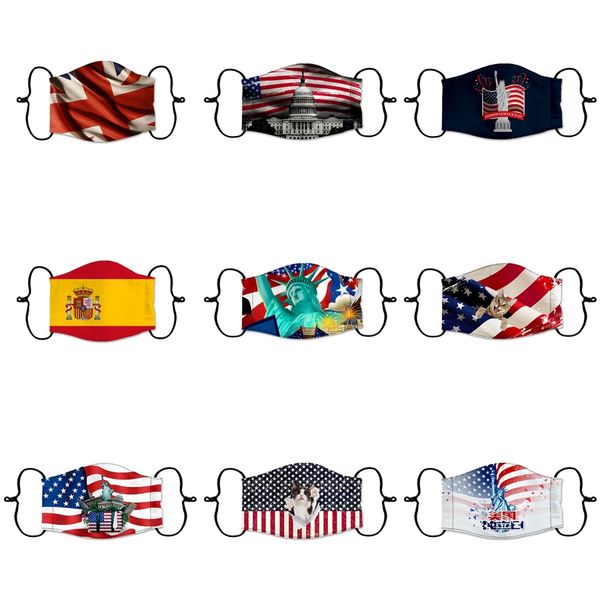 

wholesale in stock mask latest styles cotton comfortable face masks 3-layer fashion designer mask dustproof earloop mask #263