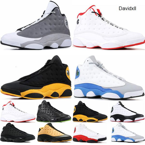 

new mens basketball shoes 13s atmosphere grey bred chicago black cat he got game italy blue 13 trainers sports sneaker shoes size 7-13