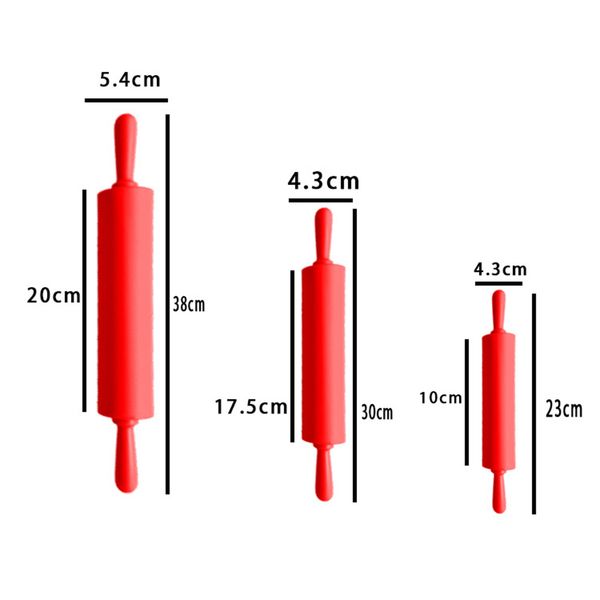 

fenkicyen 2019 non-stick silicone rolling pin solid wooden handle bar pastry baking tool bakeware rolling pin kitchen gadgets