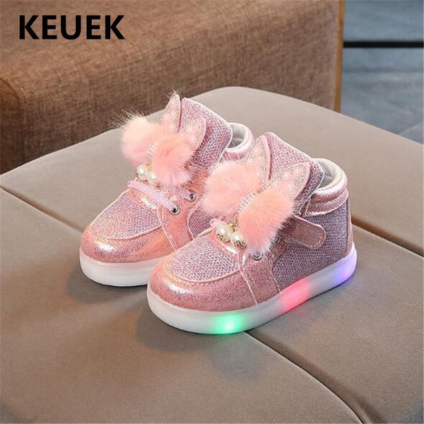 

новые led дети легкие обувь детские кроссовки student освещенные flats малышей обувь детская светящиеся светящиеся спорт дети 02, Black;red