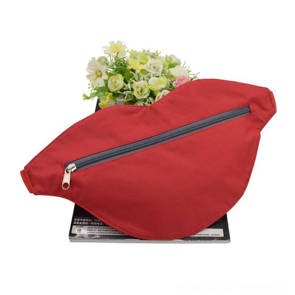 

portable waterproof phone bag skiing wear athletic & outdoor apparel lip shape casual belt waist bag pouch zipper fanny sports running pack