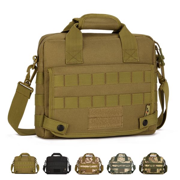 

men camo tactical messenger bag for ipad4 / 10 inch tablet lapbag outdoor waterproof army shoulder tactic briefcase k309