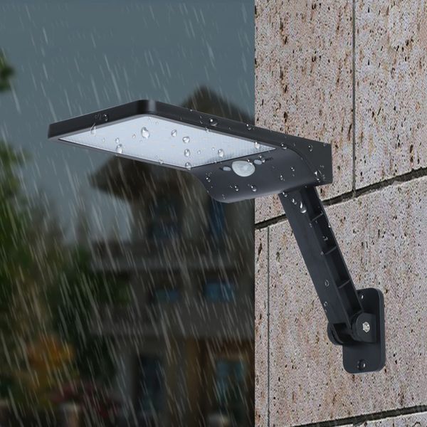 

36led solar infrared action sensor wall lamp outdoor courtyard street light + remote 7-speed color temperature conversion