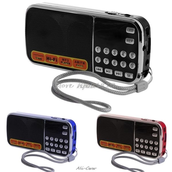

mini lcd receiver digital fm am radio speaker usb micro sd tf card mp3 player