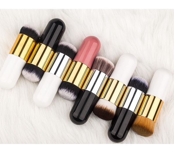 

new makeup foundation brush small fat bb cream brush portable circular flat head brush cosmetic tools various colours