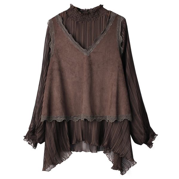 

spring summer long sleeve vintage casual work plus size designer casual knits fashion luxury t shirt for women gr, White