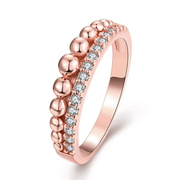 

garilina japanese and korean fashion trends beads rose gold austrian crystal charm jewelry ladies wedding party ring r2221, Slivery;golden