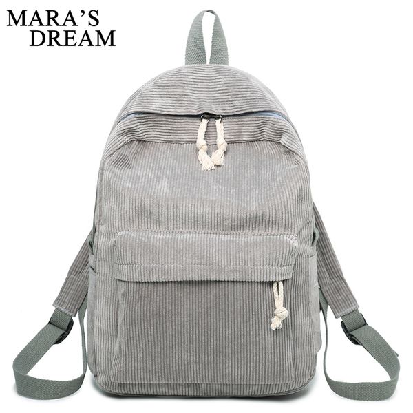 

mara's dream preppy style soft velour backpack female solid color design school backpack for teenage girls striped wome