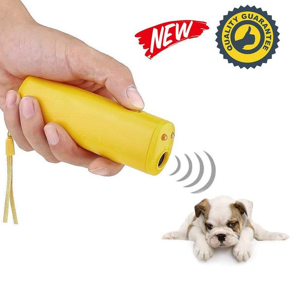 

High Quality 3 in 1 Anti Barking Stop Bark Ultrasonic Pet Dog Repeller Training Device Trainer With LED Free Shipping