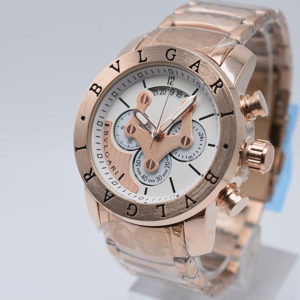 

All Dial Work AAA Mens Fashion Classic Chronograph Stainless Steel Military Watches Top Luxury Brand Mens Sports Watch Relogio Masculino AG1