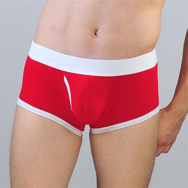 

underpants men underwear boxer cotton man short breathable solid mens flexible shorts boxers male, Black;white