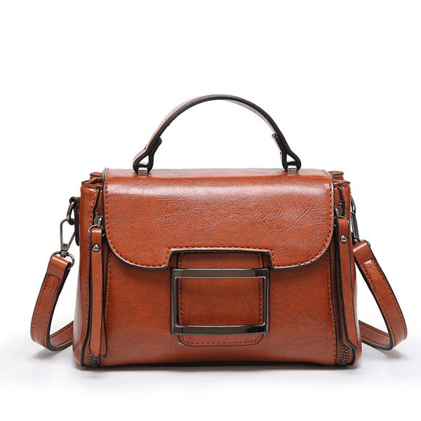 

fashion small size panelled women shoulder bag belt design street style messenger bag retro crossbody bag designer tote