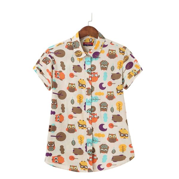 

блуза женщины плюс размер top 2019 цветочный с коротким рукавом рубашки женщины блузка хлопок top casual с коротким рукавом летняя рубашка 5, White