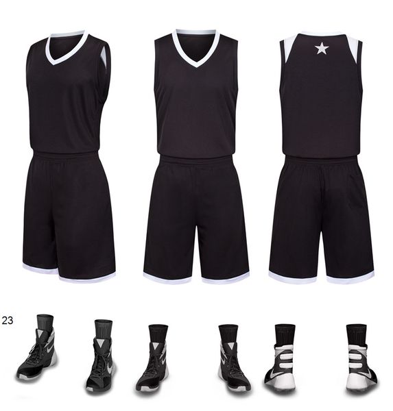 

2019 new blank basketball jerseys printed logo mens size s-xxl price fast shipping good quality black white bw001aa1n2, Black;red