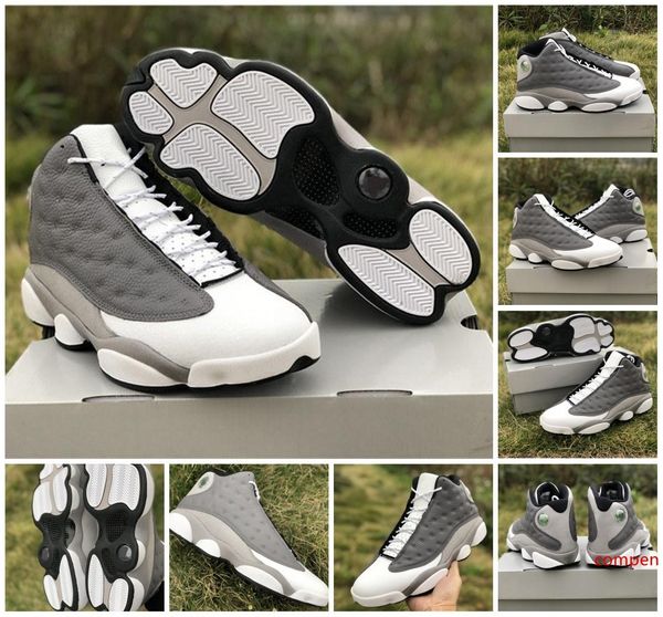 

2019 release 13 cool grey atmosphere greys university 414571-016 men basketball shoes 13s sports sneakers quality with og box us 7-13