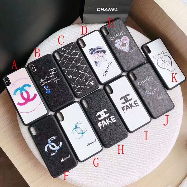 

Luxury Phone Case For iphone X XS MAX XR 7 8 8plus 7P 6 6s plus Brand Fashion sign smartphone cover for Samsung S10 S9 S8 plus Not 8 9 Shell