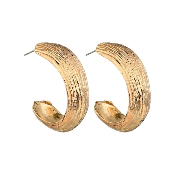 

misscycy fashion metal semicircle earrings for women minimalist stud earrings vintage jewelry 2018 new, Golden;silver