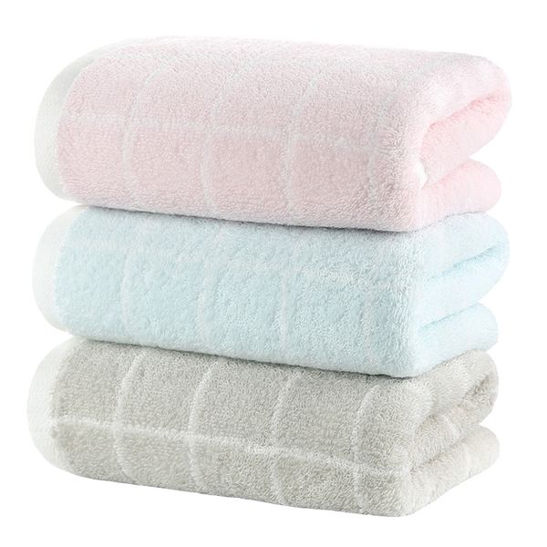 

cotton hand towels bathroom adults face wash towel drying hair striped soft toallas toalha de banho household products jj60mj