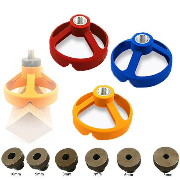 

vertical pocket hole jig 6/8/10mm wood dowelling self centering drill kit hole puncher locator jig for woodworking tools#10