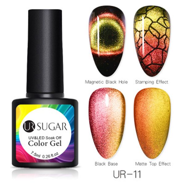 

fashion 9d cat eye uv gel nail polish soak off shiny magnetic gel varnish manicure supplies msi-19, Red;pink