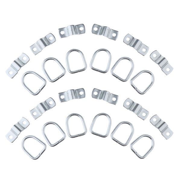 

12x d-ring tiedown anchor stainless steel trailer tie downs bracket mounting