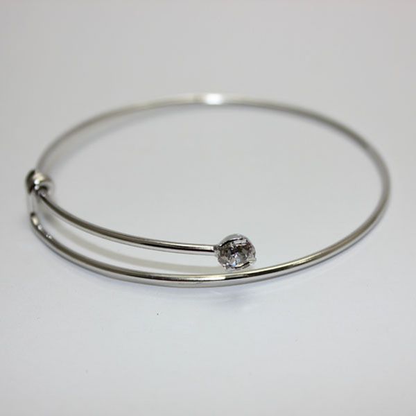 

wholesale-plated dold silver adjustable bracelet inlay crystal rhinestone charm bracelet bangle fashion jewelry accessories pulseras gift, Black