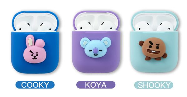 

airpod 2 protection case lovely dog face good silicone material