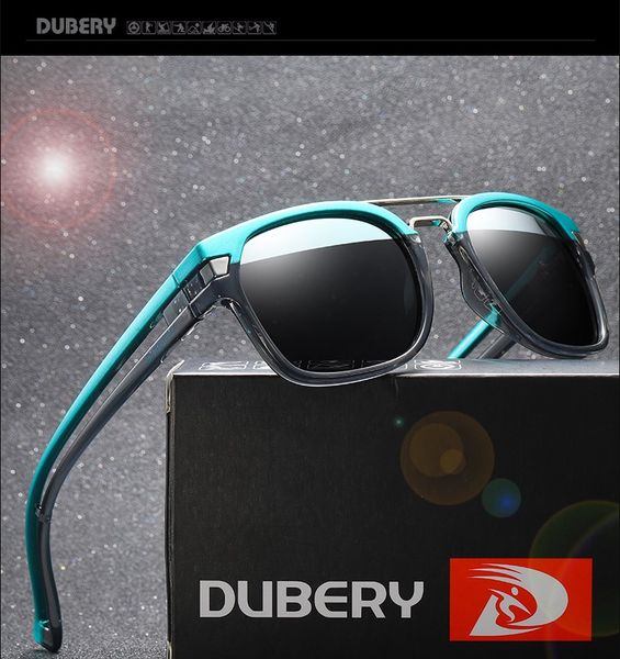 

dubery vintage sunglasses polarized men's sun glasses for man square shades driving black retro oculos male 9 colors model 1984, White;black