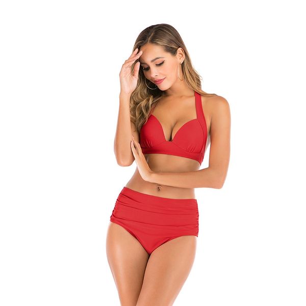 

2020 summer new bikinis women padded push-up bikini set beach swimsuit bathing suit swimwear beachwear womens#850, White;black