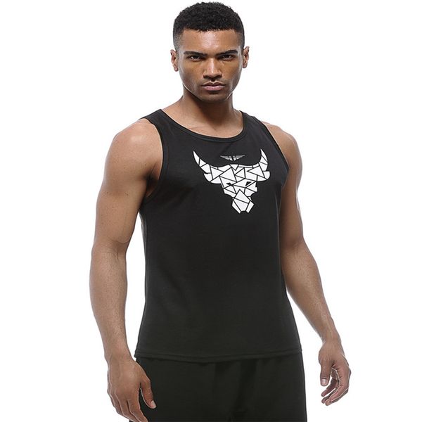 

uabrav running t-shirts sport sleeveless t-shirt summer sport vest for gym fitness tank tees quick dry running vest, Black;blue
